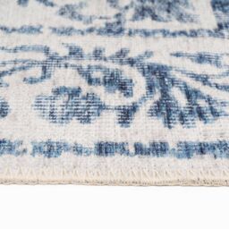 Kukoon 80x150cm Beige Blue Washable Indoor Doormat Front Door Entrance Rug - Size: 80 cm x 150 cm - thumbnail 4