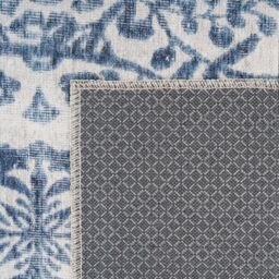 Kukoon 80x150cm Beige Blue Washable Indoor Doormat Front Door Entrance Rug - Size: 80 cm x 150 cm - thumbnail 7