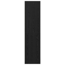 Berkfield Home Black Oak Wardrobe - 100x50x200 cm, Made of Engineered Wood - Size: 100 x 50 x 200 cm - thumbnail 7