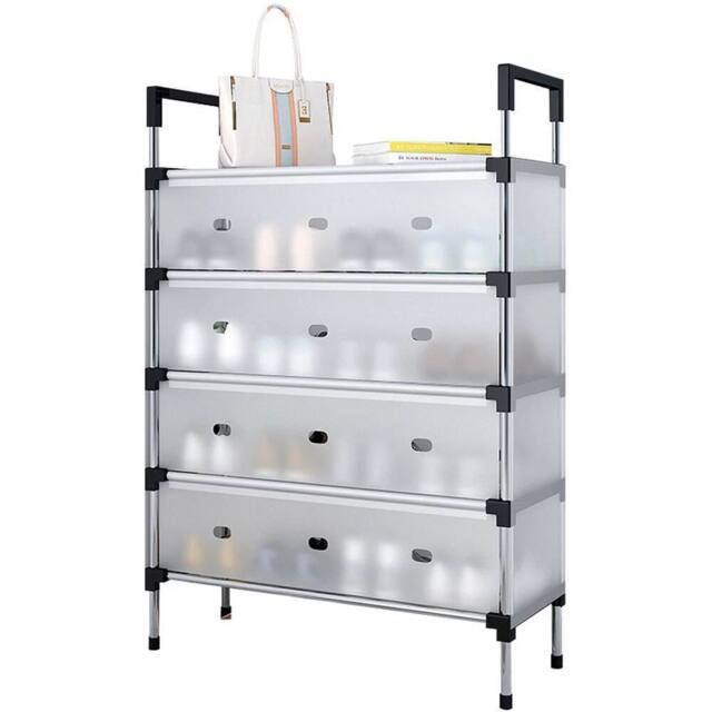 VOGREX 5 Tier Cabinet Storage Organiser Shoe Rack Stand Holder in Grey - image 1