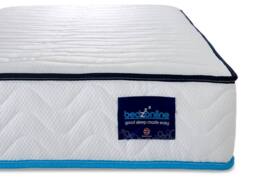 Bedzonline 5FT King Ultra Cool Mattress - Cool Blue Memory Foam & Open Coil Mattress - Ultimate Cool Comfort & Gentle Spine Alignment