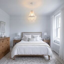 Happy Homewares Vintage & Ornate White Metal Pendant Light Shade with Clear Acrylic - thumbnail 6