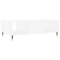 Berkfield Home Coffee Table White 104x60x35 cm Engineered Wood - Size: 104 x 60 x 35 cm - thumbnail 2