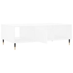 Berkfield Home Coffee Table White 104x60x35 cm Engineered Wood - Size: 104 x 60 x 35 cm - thumbnail 6
