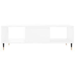 Berkfield Home Coffee Table White 104x60x35 cm Engineered Wood - Size: 104 x 60 x 35 cm - thumbnail 5