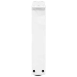 Berkfield Home Dining Table Legs V-Shape 2 pcs White 40x(30-31.3) cm Steel - thumbnail 6