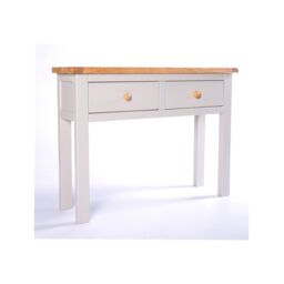 Cabinet Bits Argenta Light Grey 2 Drawer Console Table Wood Knob - thumbnail 3