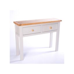 Cabinet Bits Argenta Light Grey 2 Drawer Console Table Wood Knob - thumbnail 2