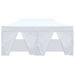 Berkfield Home Professional Folding Party Tent with 4 Sidewalls 3x6 m Steel White - thumbnail 1