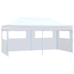 Berkfield Home Professional Folding Party Tent with 4 Sidewalls 3x6 m Steel White - thumbnail 2