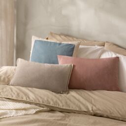Yard Darland Velvet Cushion in Dusty Pink - Size: 40 cm x 60 cm - thumbnail 6