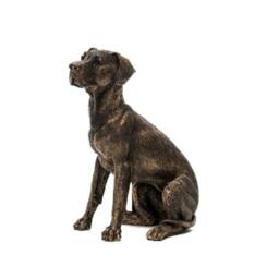 Jardinopia Great Dane Plant Pot Feet - Set of 3 - L6.5 x W11 x H7 cm in Bronze