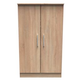 Ready Assembled 2 U Trent 2 Door Midi Wardrobe (Ready Assembled) in Light Oak - thumbnail 1
