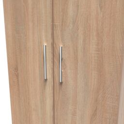 Ready Assembled 2 U Trent 2 Door Midi Wardrobe (Ready Assembled) in Light Oak - thumbnail 4
