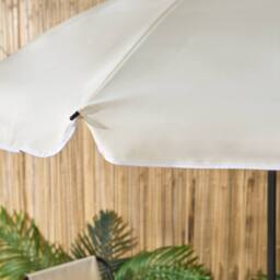 OHS 6 Piece Patio Set Outdoor Table Chairs Parasol Garden Furniture in Cream - thumbnail 5