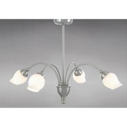 Netlighting Rimini Pendant 4 Light G9 Satin Chrome in Grey - thumbnail 2