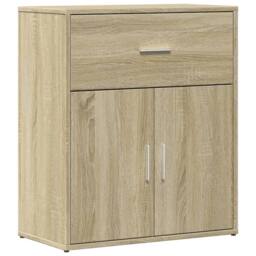 Berkfield Home Sideboard Sonoma Oak 60x31x70 cm Engineered Wood in Light Tan - Size: 60 x 31 x 70 cm