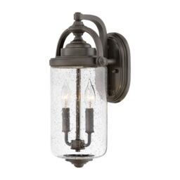 Netlighting Hinkley Willoughby Outdoor Wall Lantern Oil Rubbed Bronze IP44 in Brown - thumbnail 1