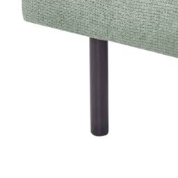 Wyld and Coco Pillow-Top Footstool Green Chenille With Aluminium Legs - thumbnail 6