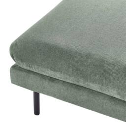 Wyld and Coco Pillow-Top Footstool Green Chenille With Aluminium Legs - thumbnail 5