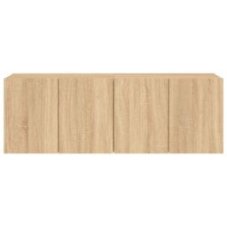 Berkfield Home TV Cabinets Wall-mounted 2 pcs Sonoma Oak 60x30x41 cm in Brown - Size: 60 x 30 x 41 cm - thumbnail 7