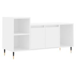 Berkfield Home TV Cabinet White 100x35x55 cm Engineered Wood - Size: 100 x 35 x 55 cm - thumbnail 3