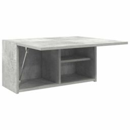 Berkfield Home Bathroom Wall Cabinet Concrete Grey 60x25x30 cm Engineered Wood - Size: 60 x 25 x 30 cm - thumbnail 5