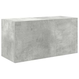 Berkfield Home Bathroom Wall Cabinet Concrete Grey 60x25x30 cm Engineered Wood - Size: 60 x 25 x 30 cm - thumbnail 2
