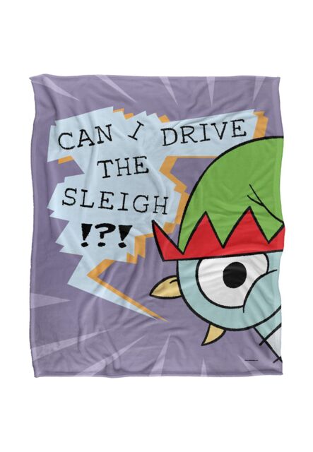 Hidden Pigeon Dont Let The Pigeon Drive The Sleigh Sleigh Silky Touch Super Soft Throw Blanket 152 X 127 cm in White - image 1