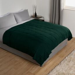 OHS Sensory Sleep Therapy Weighted Blanket 125 x 180 cm 6kg in Dark Green - Size: 125 cm x 180 cm - thumbnail 4