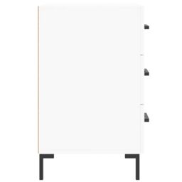 Berkfield Home Bedside Cabinet White 40x40x66 cm Engineered Wood - Size: 40 x 40 x 66 cm - thumbnail 6