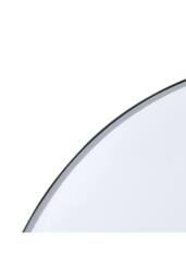 Garden Sanctuary Round Metal Framed LED Wall Mirror in Black - thumbnail 4