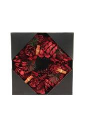 KDMD Red Glitter Cinnamon Wreath 30cm - thumbnail 4