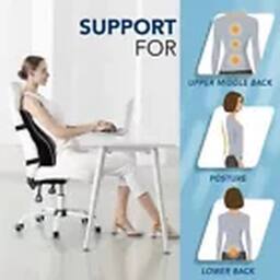 Havendro Lumbar & Back Support Pillow Memory Foam Back Cushion For Car Seat in Black - thumbnail 3