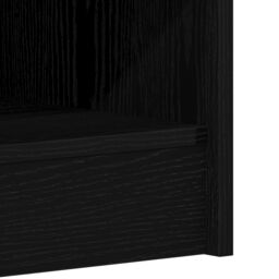 Berkfield Home Shoe Cabinet in Black Oak - 31.5 x 35 x 90 cm Made from Engineered Wood - thumbnail 8