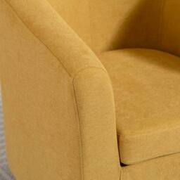 Artemis Home Millie Fabric Accent Chair in Yellow - Size: 1 Pack - thumbnail 3