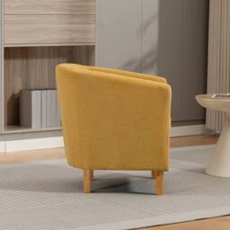 Artemis Home Millie Fabric Accent Chair in Yellow - Size: 1 Pack - thumbnail 4