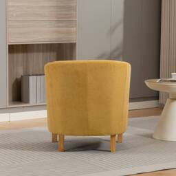 Artemis Home Millie Fabric Accent Chair in Yellow - Size: 1 Pack - thumbnail 5