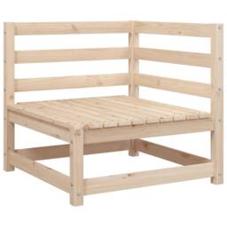 Berkfield Home 11 Piece Garden Sofa Set Solid Wood Pine in Light Tan - thumbnail 4