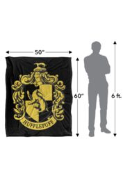 Warner Brothers Harry Potter Hufflepuff Crest 3 Blanket 152 x 127 cm in White - thumbnail 5