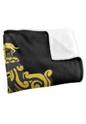 Warner Brothers Harry Potter Hufflepuff Crest 3 Blanket 152 x 127 cm in White - thumbnail 3