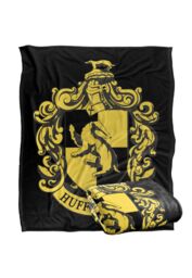 Warner Brothers Harry Potter Hufflepuff Crest 3 Blanket 152 x 127 cm in White - thumbnail 2