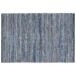Wyld and Coco Handwoven Cotton Area Rug 160 x 230 cm - Navy Multicolour - Size: 160 cm x 230 cm - thumbnail 3