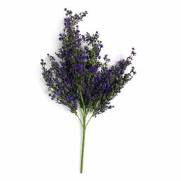 Leaf 75cm Artificial Purple Heather Flower Bush Stem - thumbnail 1