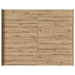 Berkfield Home Storage Bed Frame with Drawer Artisan oak 140 x 200 cm Melamine in Brown - thumbnail 9