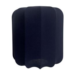 CGC Lighting Lila Navy Cylinder Ribbed Stretch Cotton Fabric Lampshade in Mid Navy - thumbnail 6