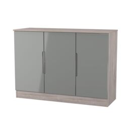 Ready Assembled 2 U Lucca 3 Door Sideboard (Ready Assembled) in Grey - thumbnail 4