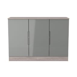 Ready Assembled 2 U Lucca 3 Door Sideboard (Ready Assembled) in Grey - thumbnail 2