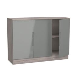 Ready Assembled 2 U Lucca 3 Door Sideboard (Ready Assembled) in Grey - thumbnail 7