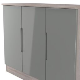 Ready Assembled 2 U Lucca 3 Door Sideboard (Ready Assembled) in Grey - thumbnail 5